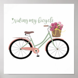 Beach Cruiser Bicycle Poster