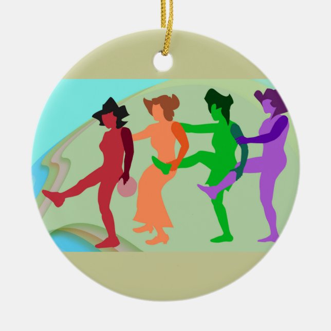 Beach Dance Ornament (Vorne)