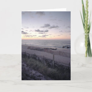 'Beach Dawn' Blank Grußkarte Karte