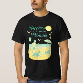 Beach Day Bliss Küste Vintagen Haustier Lover T - T-Shirt