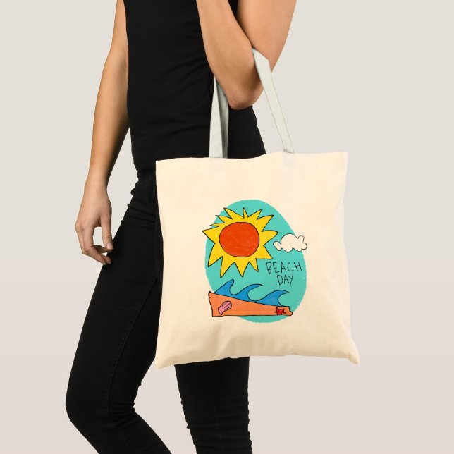 "Beach Day" Budget Tote Bag (Devant (produit))