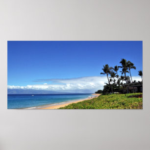 Beach Day in Maui Print Poster