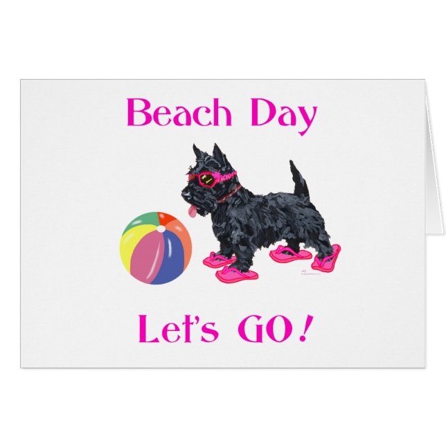 Beach Day Scottie Dog (Vorderseite (Horizontal))