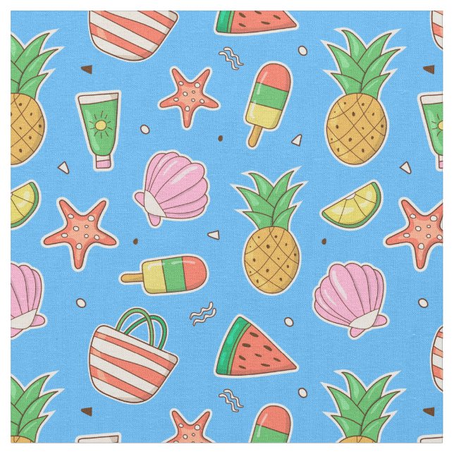 Beach Days Fabric Stoff (Nahaufnahme)