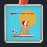 Beach Days Golden Christmas Ornament Aus Metall<br><div class="desc">Mit diesem Golden Retriever Ornament bringen Sie Erinnerungen eines schönen Strandtages auf Ihren Weihnachtsbaum in diesem Jahr. Entworfen von Naptown Schwänzen!</div>