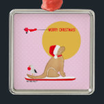 Beach Days Golden Christmas Rosa Ornament<br><div class="desc">Mit diesem Golden Retriever Ornament bringen Sie Erinnerungen eines schönen Strandtages auf Ihren Weihnachtsbaum in diesem Jahr. Entworfen von Naptown Schwänzen!</div>