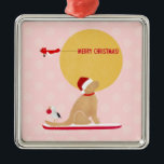 Beach Days Golden Christmas Rosa Ornament<br><div class="desc">Mit diesem Golden Retriever Ornament bringen Sie Erinnerungen eines schönen Strandtages auf Ihren Weihnachtsbaum in diesem Jahr. Entworfen von Naptown Schwänzen!</div>