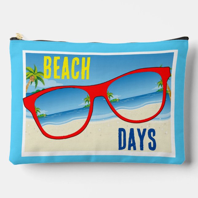 Beach Days große Accessoires Pouch Zubehörtasche (Vorderseite)