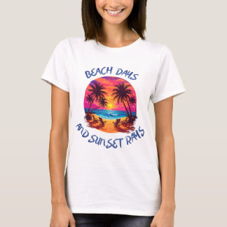 Beach Days & Sunset Vibes: Bewundern Sie die Rays T-Shirt