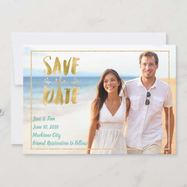 Beach Destination Foto Save the Date (Vorderseite)