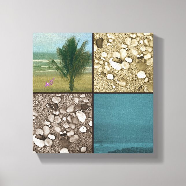 Beach Dreams Premium Wrapped Canvas Leinwanddruck (Vorderseite)