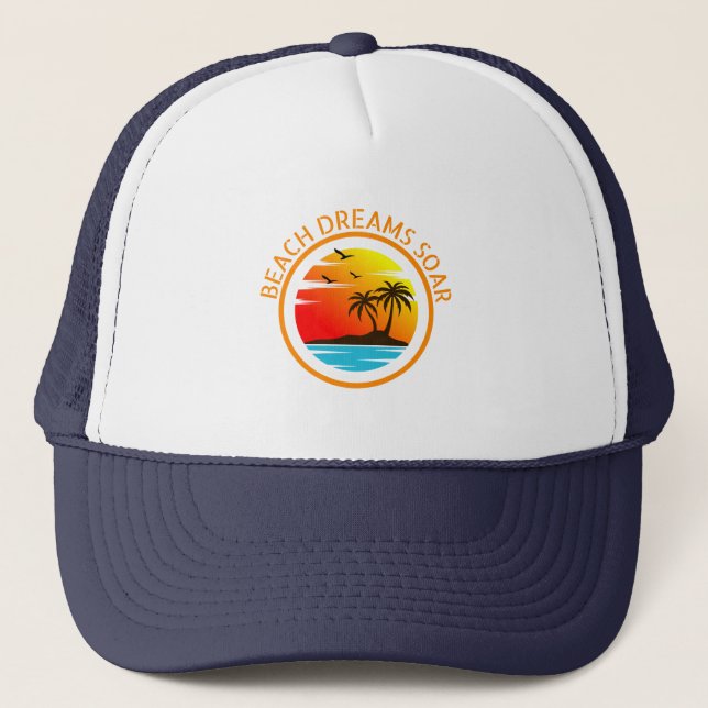 Beach Dreams Soar: Reversionen an der Küste Truckerkappe (Vorderseite)