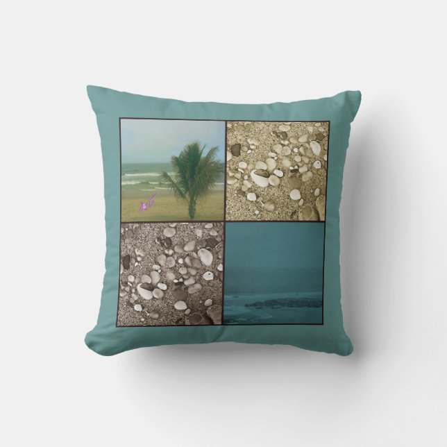 Beach Dreams Square Throw Kissen (Vorderseite)