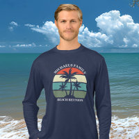 Beach Family Wiedersehen Palm Tree Sunset Long Sle