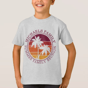 Beach Family Wiedersehen Sunset Island Urlaub T-Shirt
