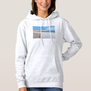 Beach Fence Morning Destin Florida Hoodie