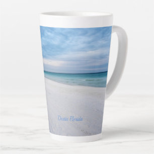 Beach Fence Morning Destin Florida Latte Tasse