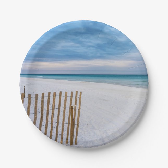 Beach Fence Morning Destin Florida Paper Teller (Vorderseite)
