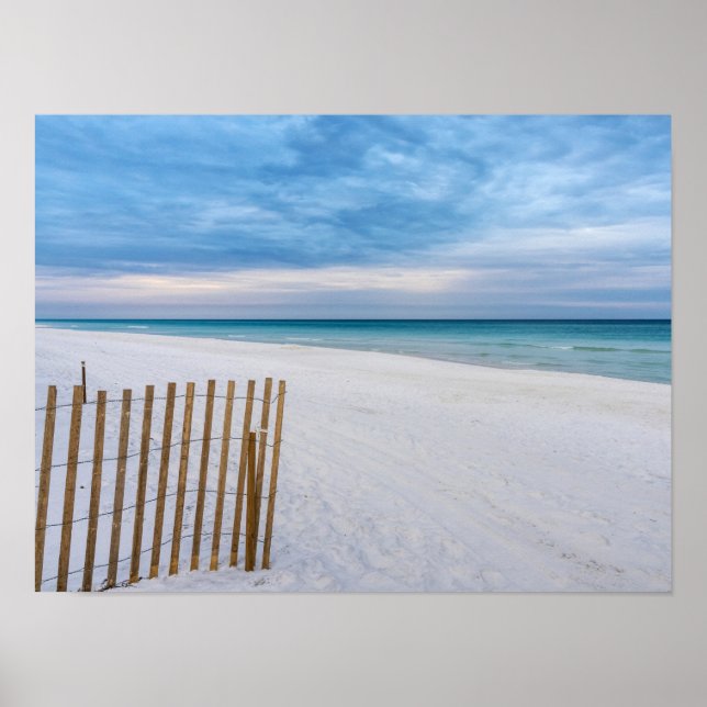 Beach Fence Morning Destin Florida Poster (Vorne)