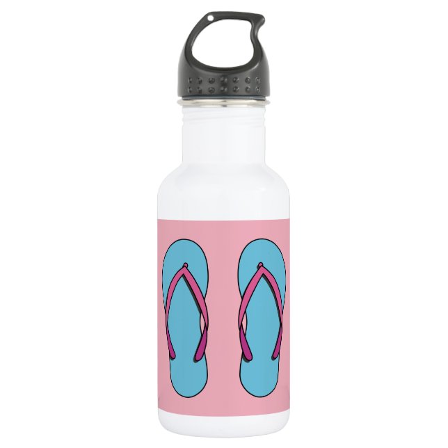 Beach Flip Flops Edelstahlflasche (Vorderseite)