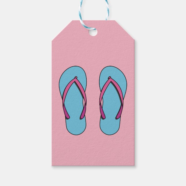 Beach Flip Flops Geschenkanhänger (Vorderseite)