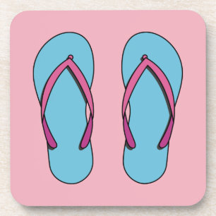 Beach Flip Flops Getränkeuntersetzer