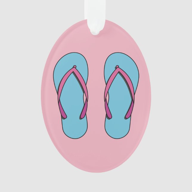 Beach Flip Flops Ornament (Vorderseite)