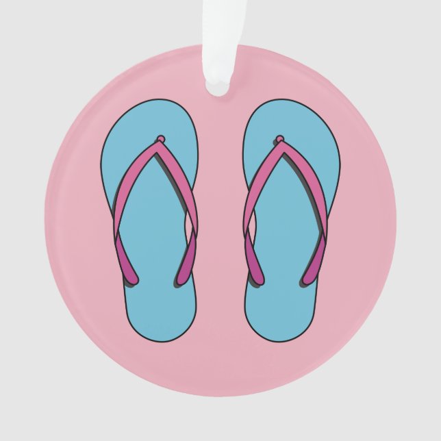Beach Flip Flops Ornament (Vorderseite)
