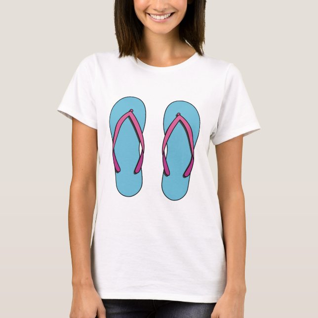 Beach Flip Flops T-Shirt (Vorderseite)