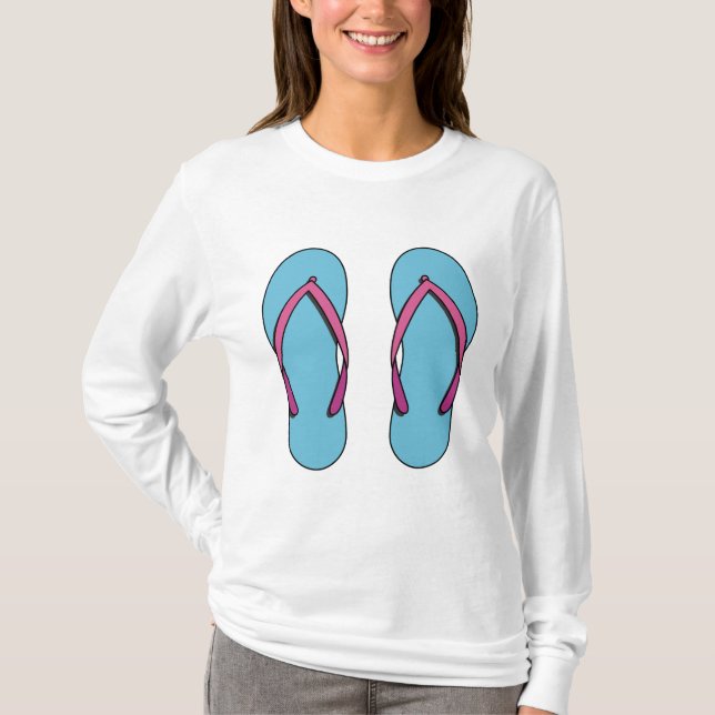 Beach Flip Flops T-Shirt (Vorderseite)