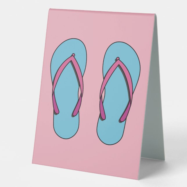 Beach Flip Flops Tischaufsteller (Vorderseite)