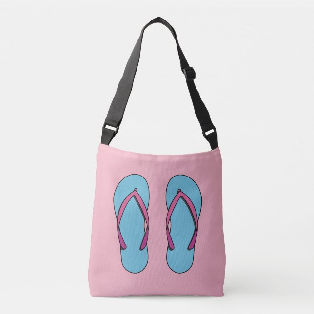 Beach Flip Flops Tragetaschen Mit Langen Trägern (Vorderseite)
