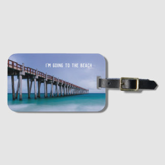 Beach-Foto-Geschenk mit Reiseangebot Gepäckanhänger