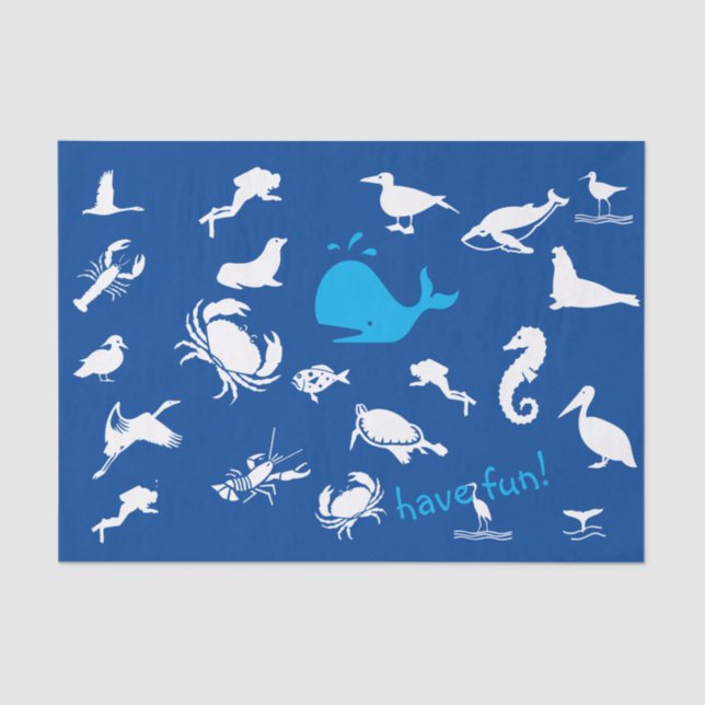 Beach Fun   Seidenpapier (Vorderseite)