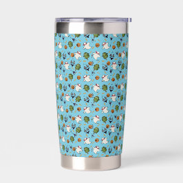 Beach Ghosts Pattern Tumbler Thermobecher