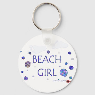 Beach Girl - Fußabdrücke - Schlüsselanhänger