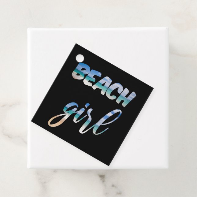 Beach Girl Geschenkanhänger (Beispiel)