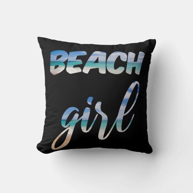 Beach Girl Kissen (Vorderseite)