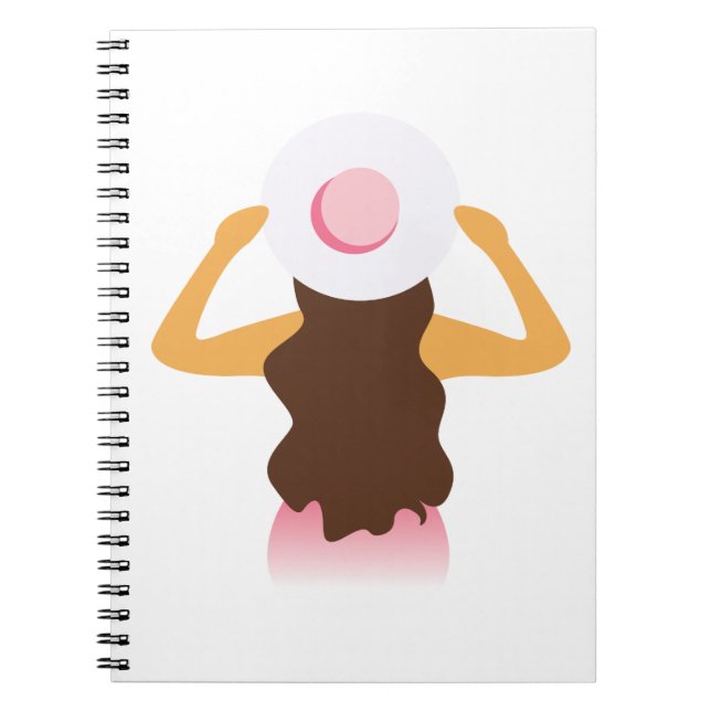 Beach Girl Notebook Notizblock (Vorderseite)