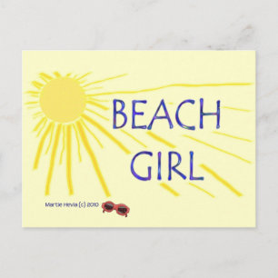 Beach Girl - Soleil - Carte postale