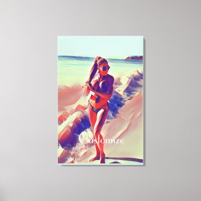Beach Girl Thunder_Cove Leinwanddruck (Vorderseite)