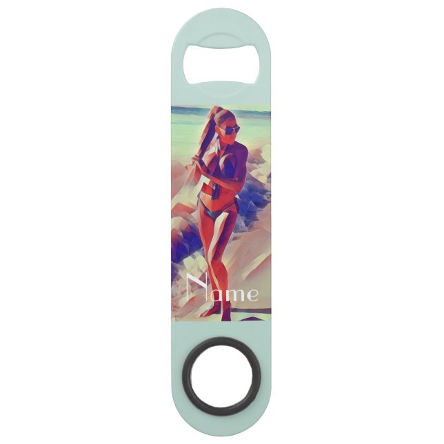 Beach Girl Thunder_Cove Speed Flaschenöffner (Vorderseite)