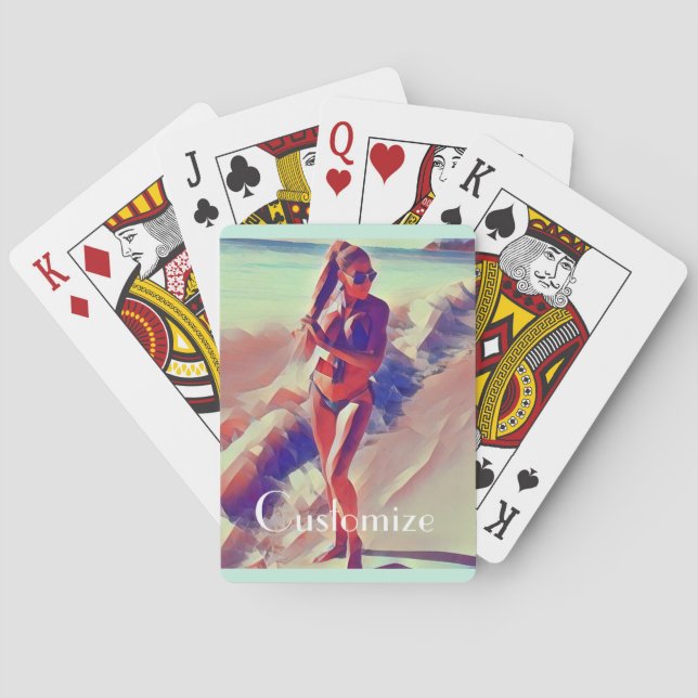 Beach Girl Thunder_Cove Spielkarten (Rückseite)