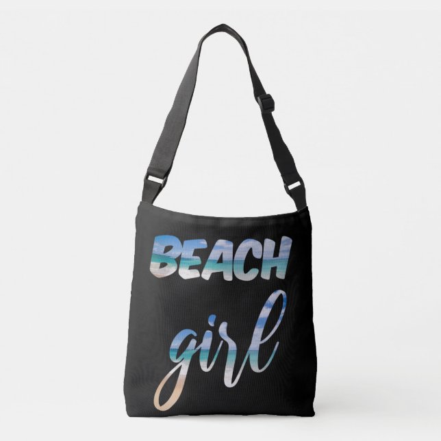 Beach Girl Tragetaschen Mit Langen Trägern (Vorderseite)
