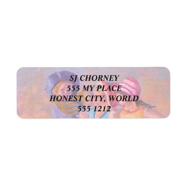 BEACH GIRLFRIENDS RÜCKSENDEADRESSEN-AUFKLEBER (Vorne)