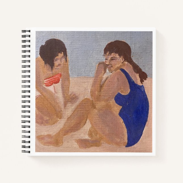 Beach Girls Ledger Notizbuch (Vorderseite)