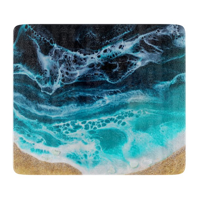 Beach Glass Schneidebrett (Vorderseite)