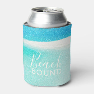 Beach Glitzer Sparkling Sand und Ozean Dosenkühler