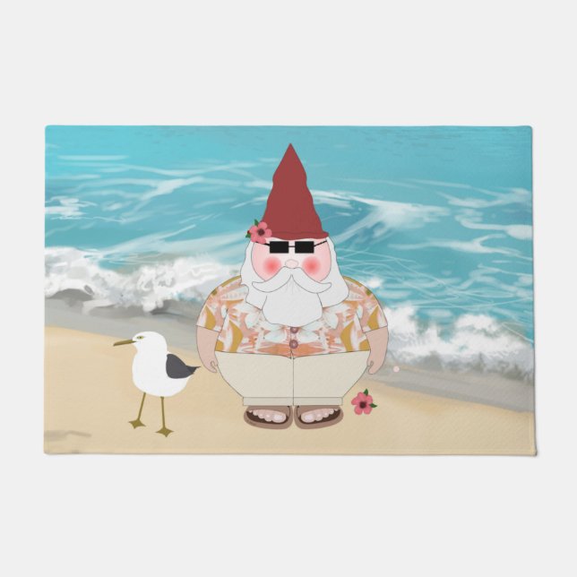 Beach Gnome Doormat Fußmatte (Vorderseite)