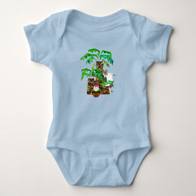 Beach Gnomes Baby Bodysuit Baby Strampler (Vorderseite)